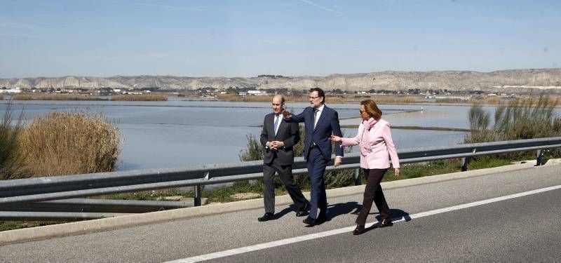 Fotogalería de la visita de Rajoy a la ribera del Ebro