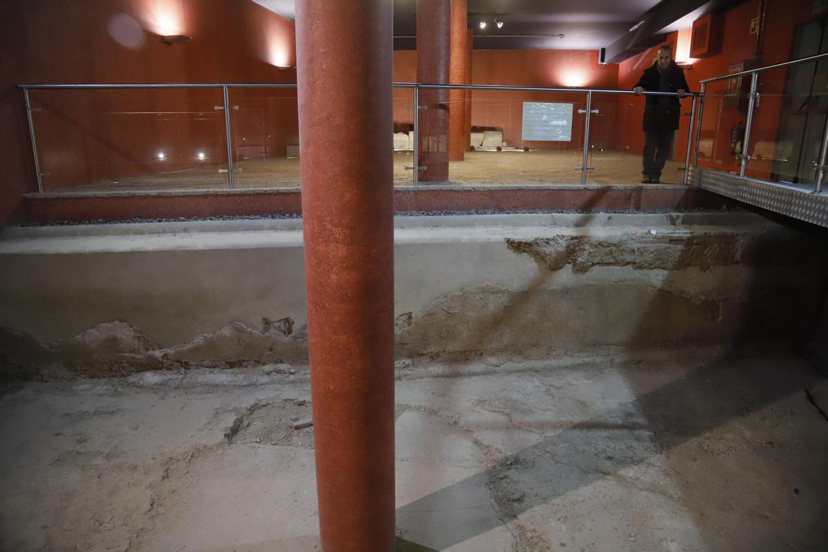 Termas romanas bajo la futura sede de la Fundación Cajasol, en el casco histórico de la ciudad.