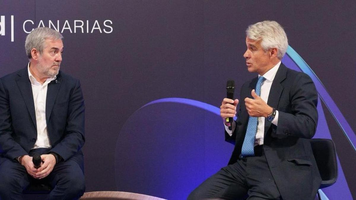 Fernando Clavijo valoró positivamente la colaboración con Telefónica y destacó la importancia de que la compañía sea dirigida en el archipiélago por canarios, impulsando el talento local.