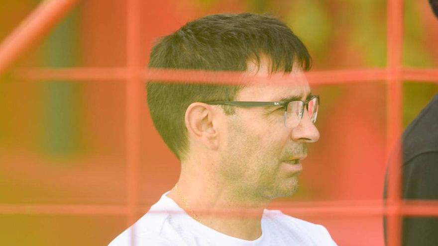 Asier Garitano, en Mareo.