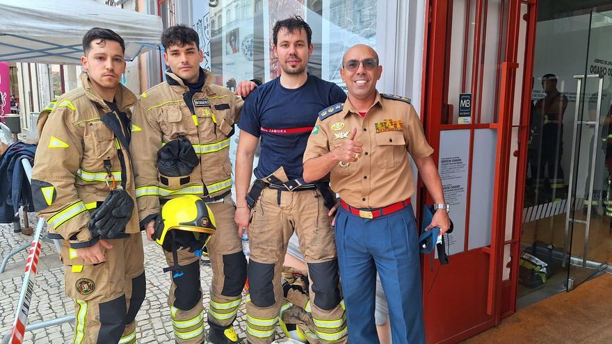 Bomberos de Zamora participan en una carrera de resistencia en Portugal