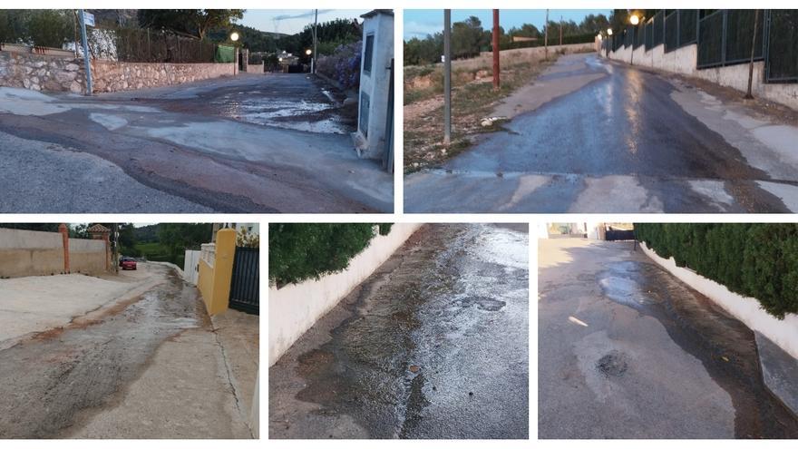 Fugas, cortes de agua y reventones de tuberías en la urbanización Vall d&#039;Umbrí de Borriol