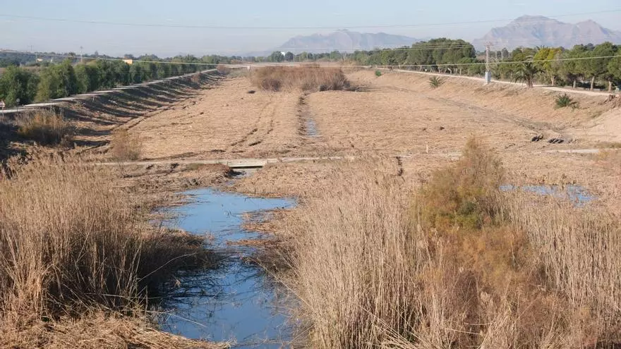Recreación del proyecto de naturalización del cauce nuevo del Segura entre Rojales y el puente sobre el río en la N-332 en Guardamar presentado por la Generalitat