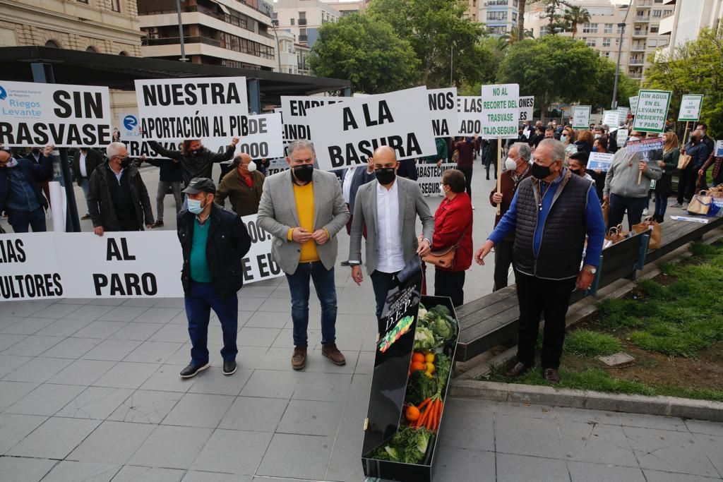 Los agricultores de la provincia se concentran en Alicante contra los recortes del Tajo-Segura