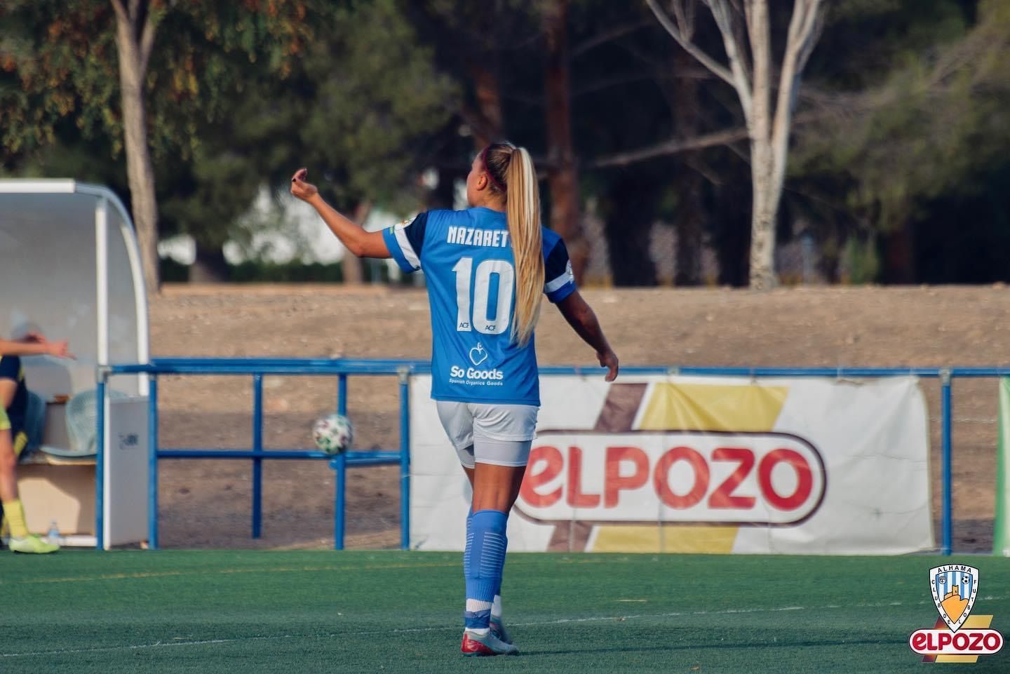 Nazaret Segura durante un partido con el Alhama