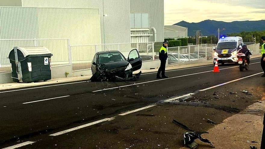 Herido en un accidente de tráfico en Onda