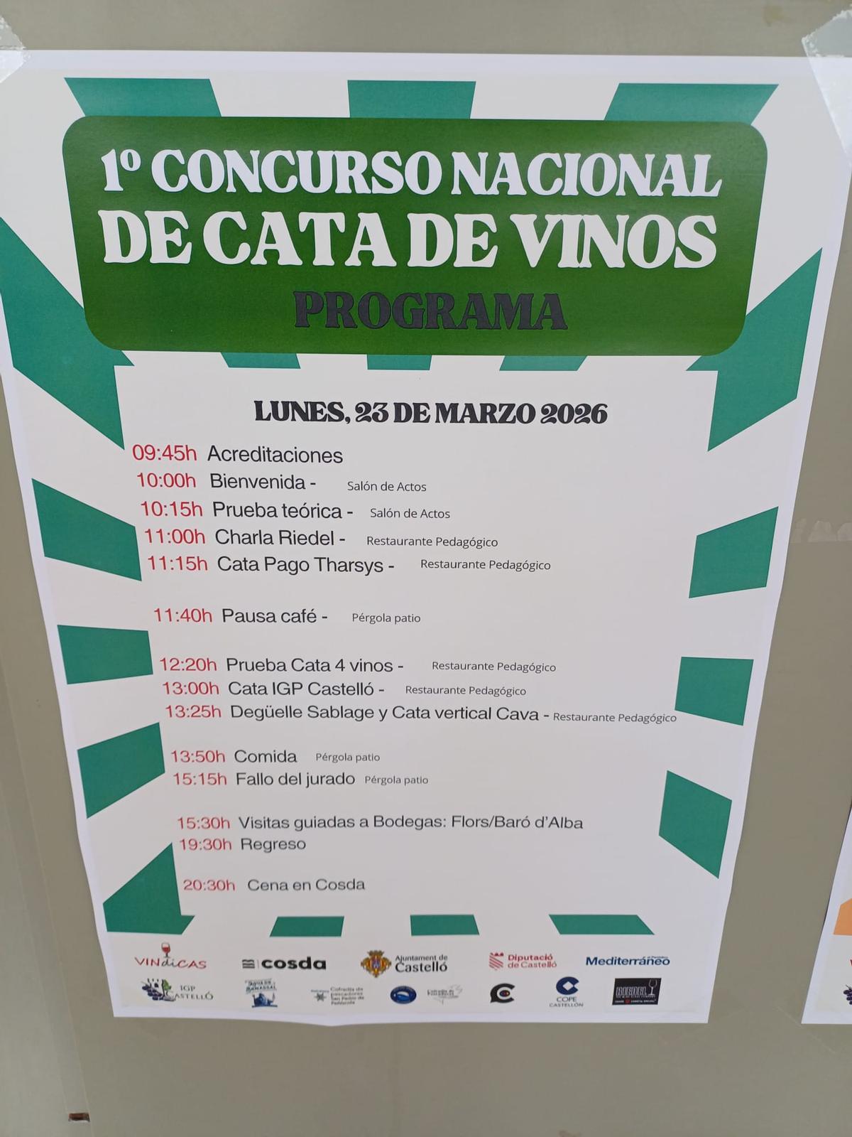 Concurso nacional de cata de vinos