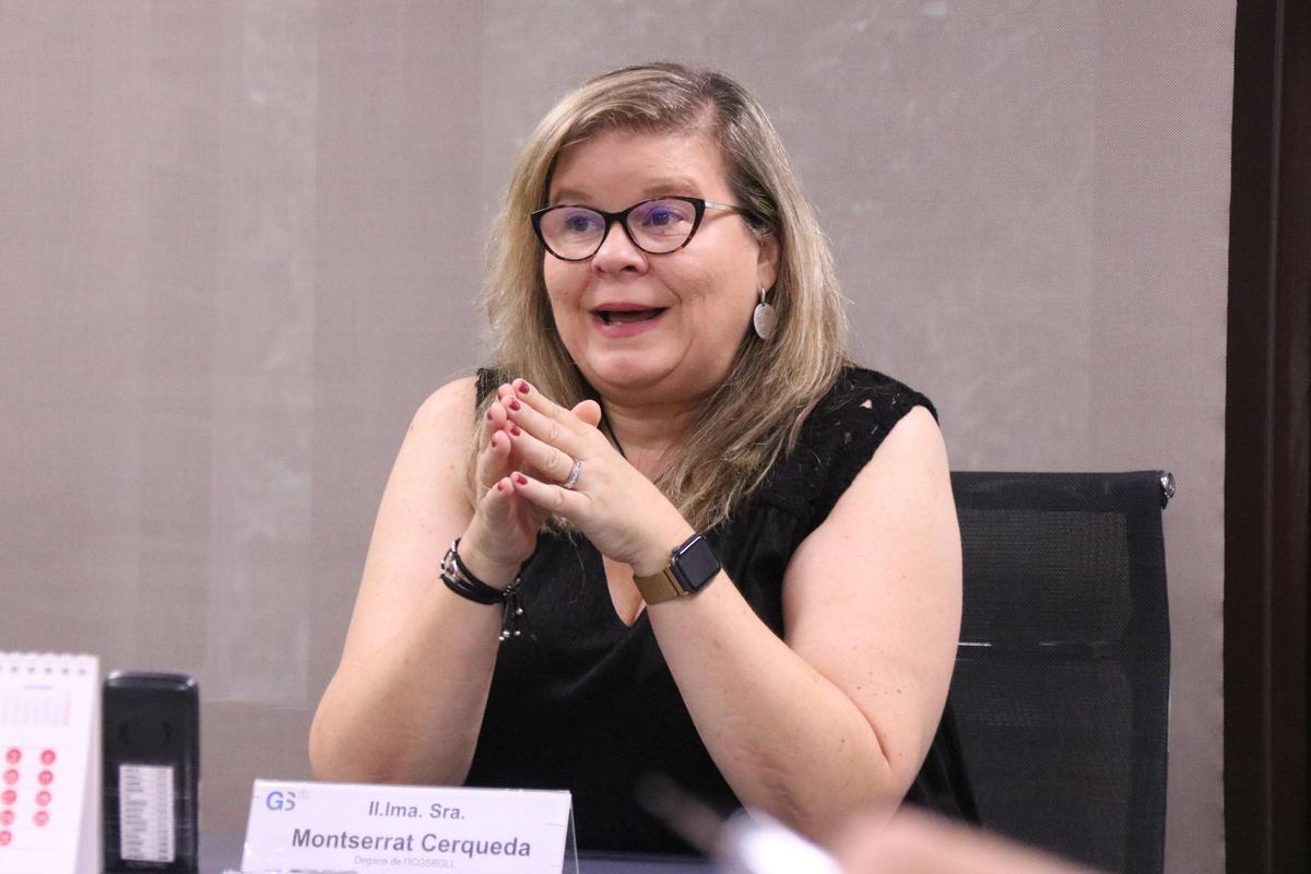 La degana del Col·legi de Graduats Socials de Barcelona, Girona i Lleida (CGSBGLL), Montserrat Cerqueda, en una imatge d'arxiu