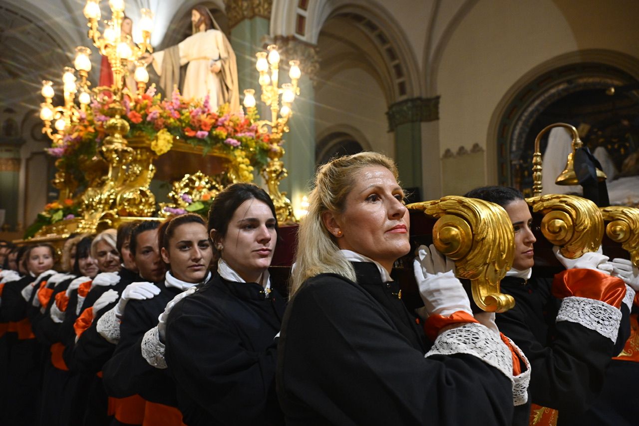 Las imágenes de la procesión del Cristo de la Misericordia y Virgen del Rosario en Cartagena