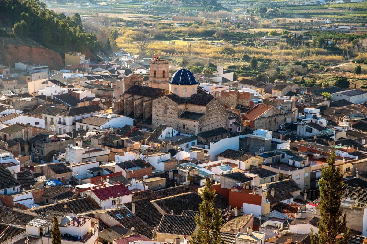Vista aérea de Pedralba.