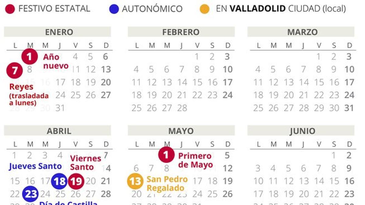 Calendario laboral Valladolid 2019