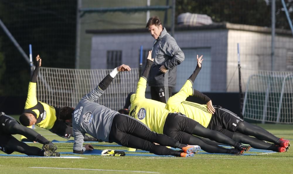 Entrenamiento del Celta en A Madroa