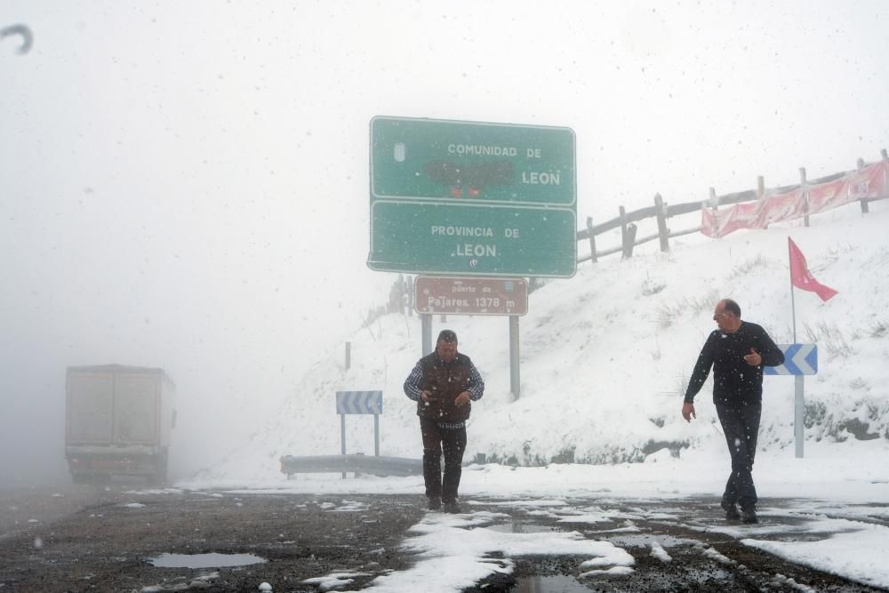 Nieve en el Puerto de Pajares