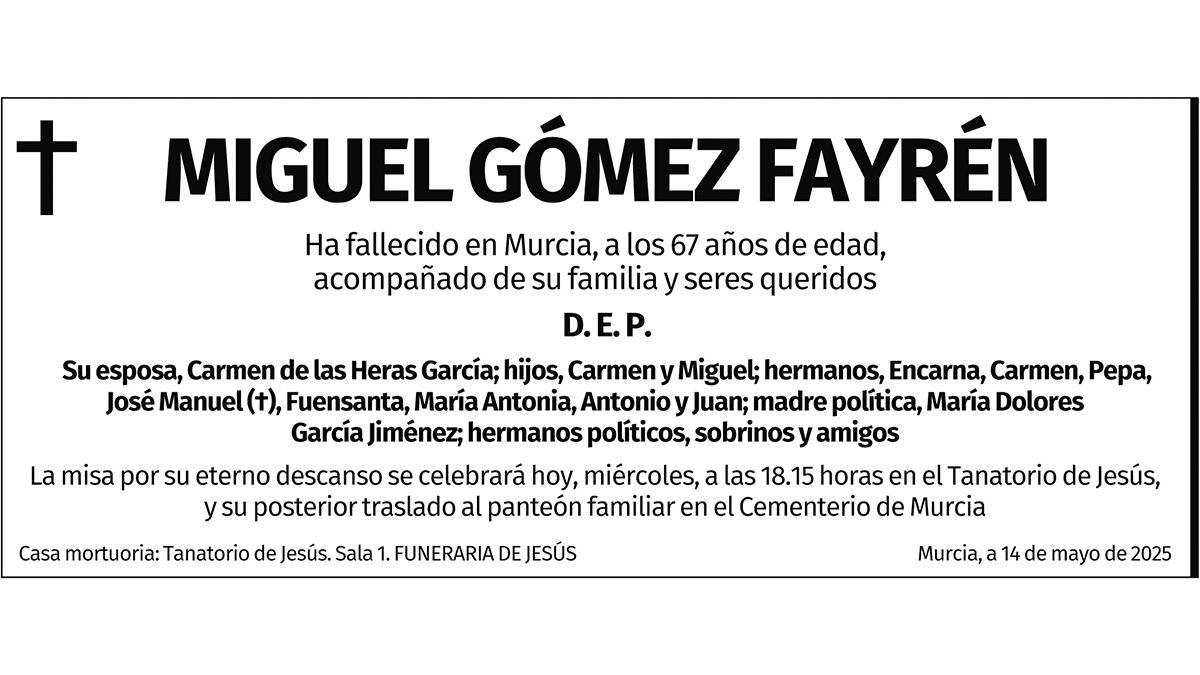 D. Miguel Gómez Fayrén