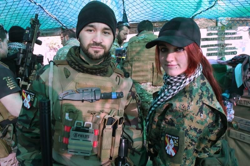 Partida solidaria  de airsoft