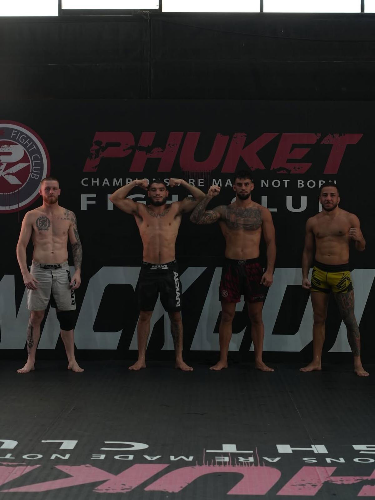 Richardson, Picó, Mangueló y Santana entrenando en Tailandia