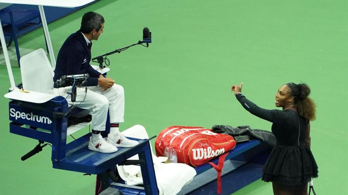 Serena y su pulso verbal contra el árbitro del US Open