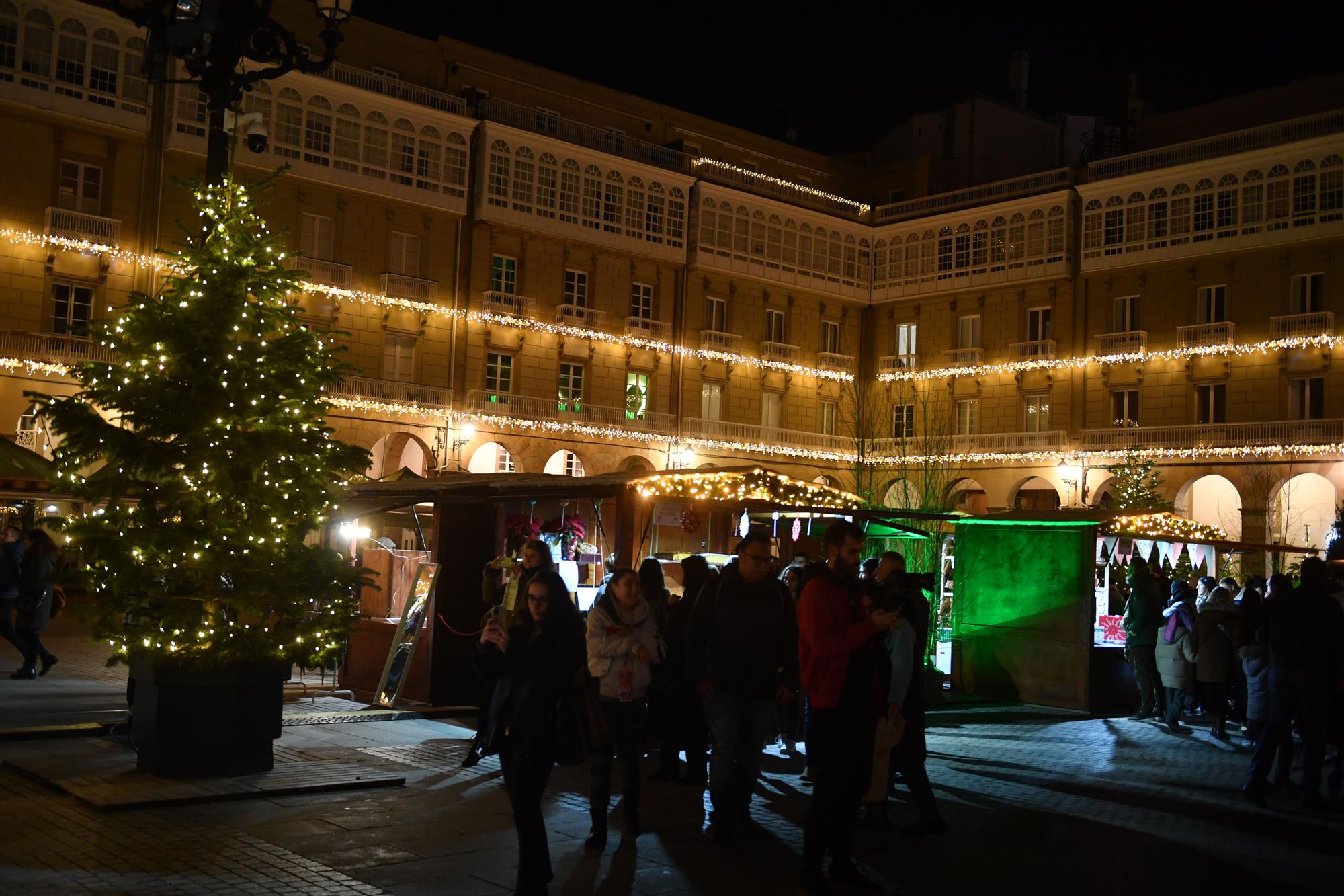 Encendido de las luces de Navidad en A Coruña