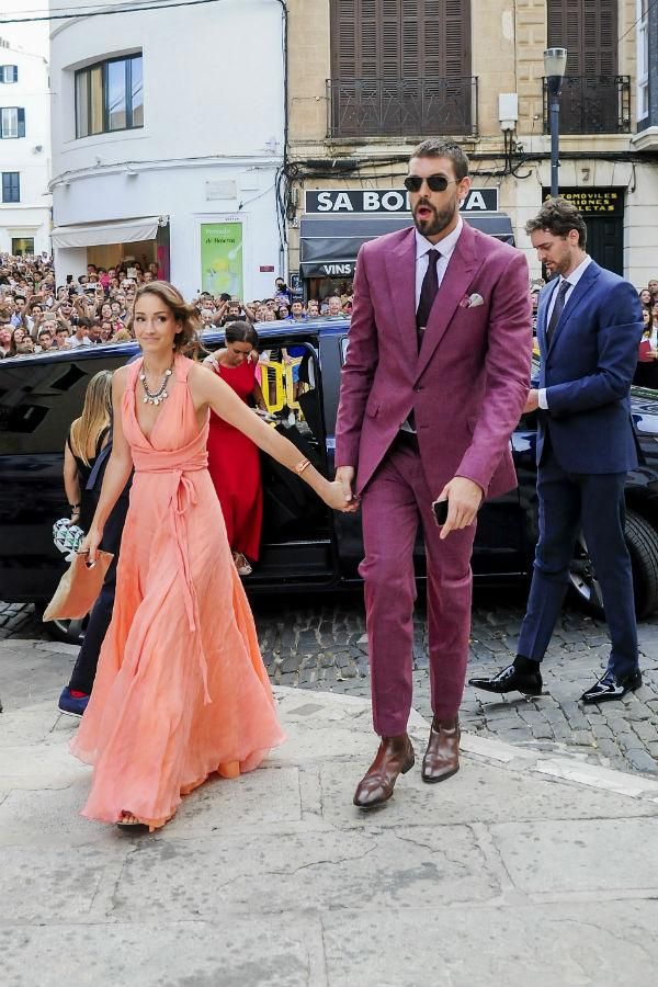 Marc Gasol en la boda de Sergio Llul y Almudena Cánovas
