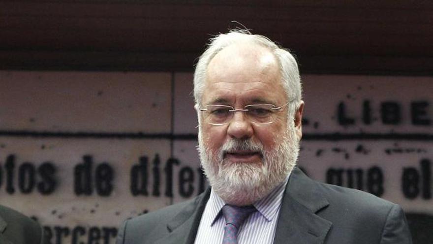 Miguel Arias Cañete, ayer, en el Senado.