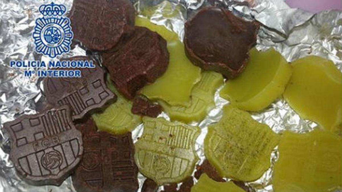 Chocolatinas decomisadas por la Policía Nacional