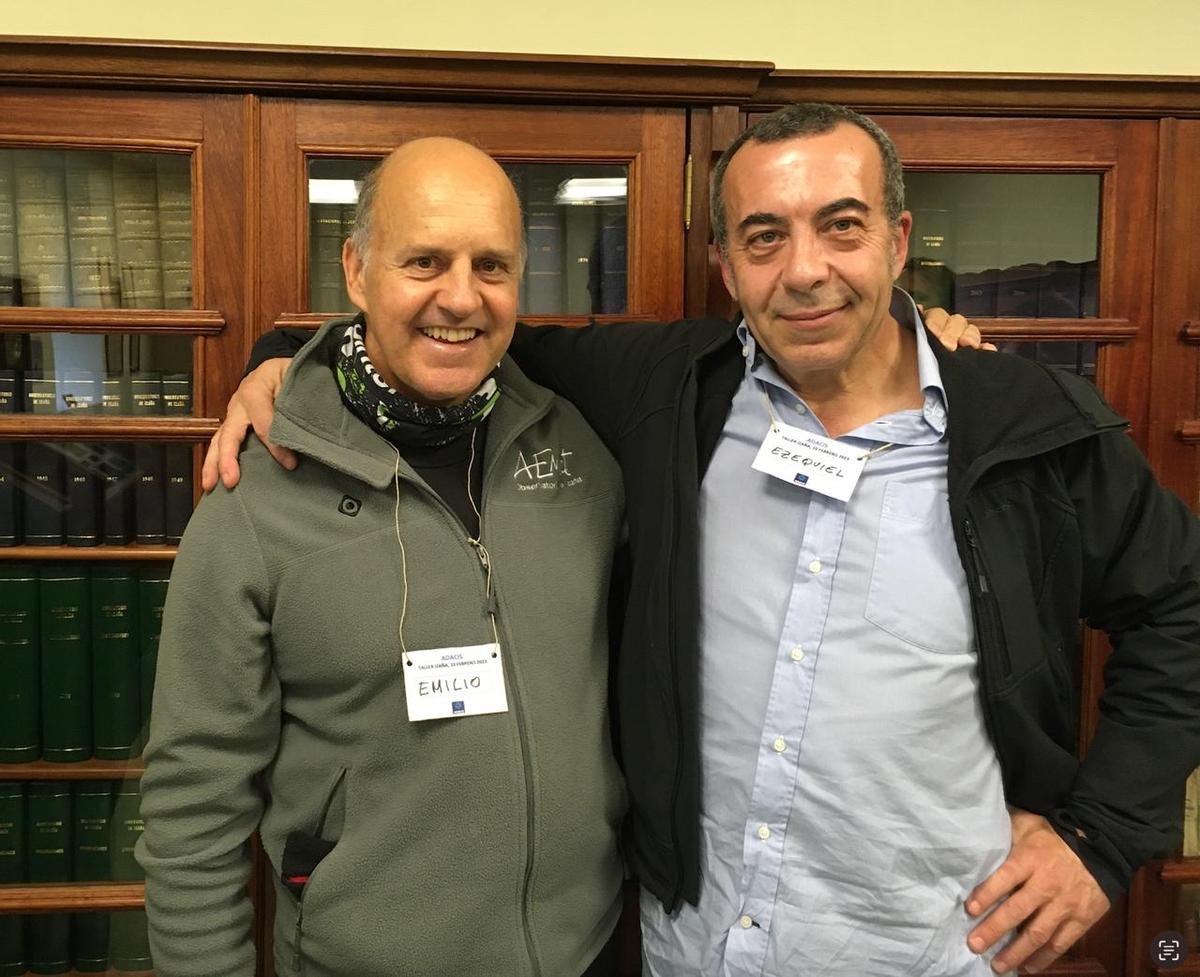 Emilio Cuevas junto a Ezequiel Navío