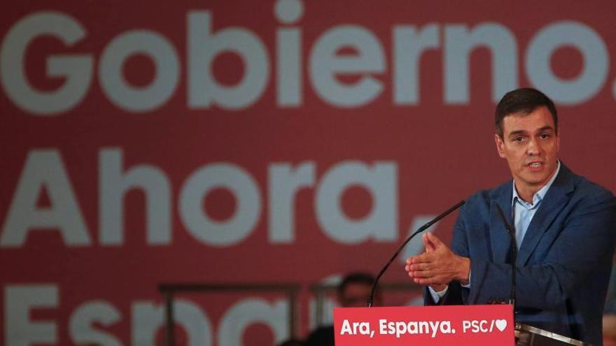 Pedro Sánchez interviene durante un acto.