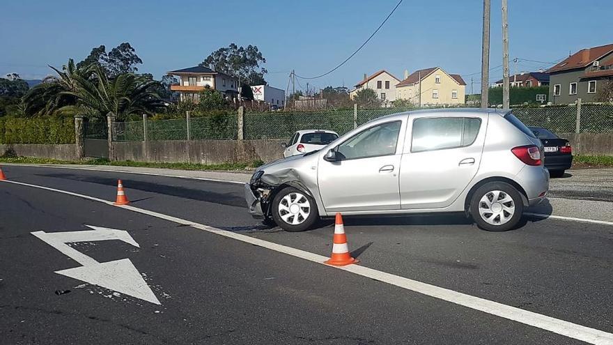 Uno de los coches implicados.