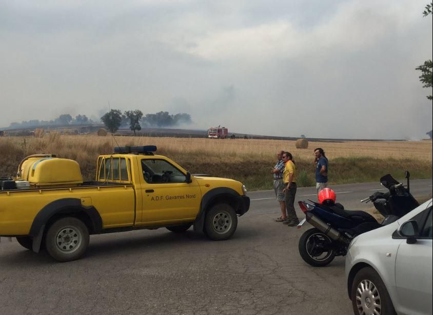 Incendi entre Cruïlles i Monells