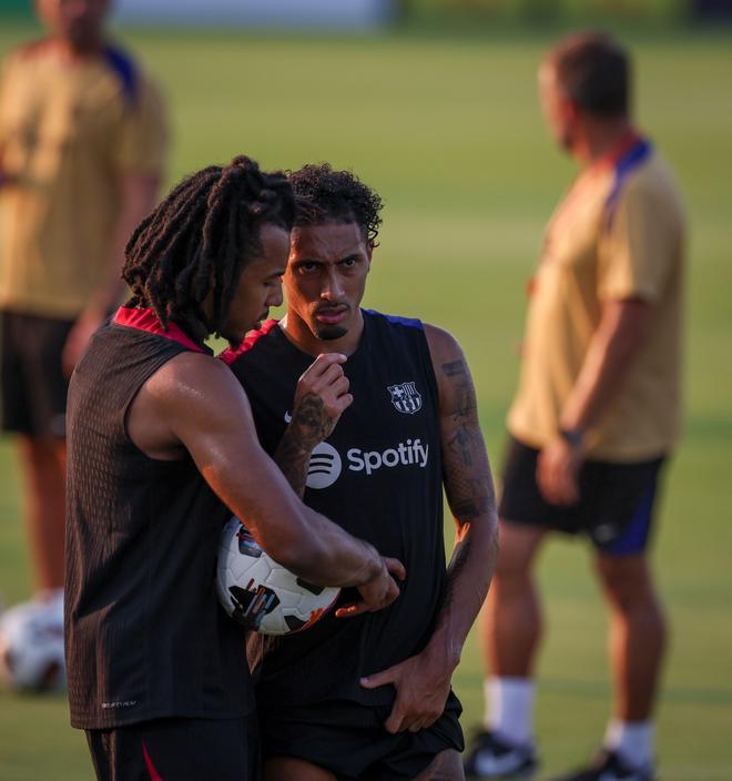 Así ha sido el entrenamiento del Barça en la Base Naval de la Marina de Annapolis para preparar el clásico