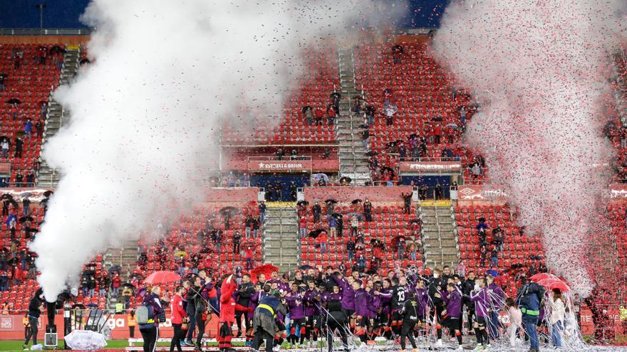 Así ha sido la celebración del ascenso del Mallorca en Son Moix