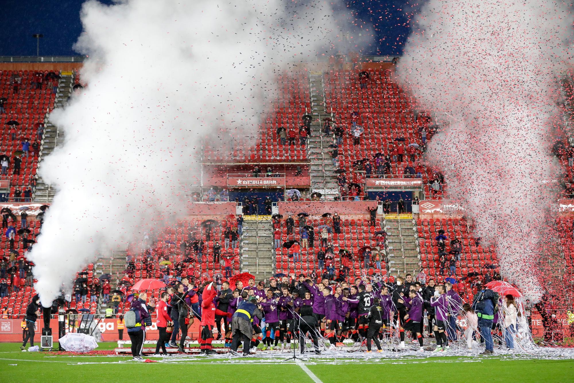 Así ha sido la celebración del ascenso del Mallorca en Son Moix