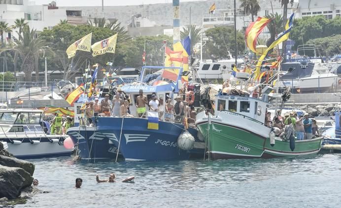 16/07/2017 ARGUINEGUIN MOGAN. Procesión marinera de la Virgen del Carmen.  FOTO: J. PÉREZ CURBELO