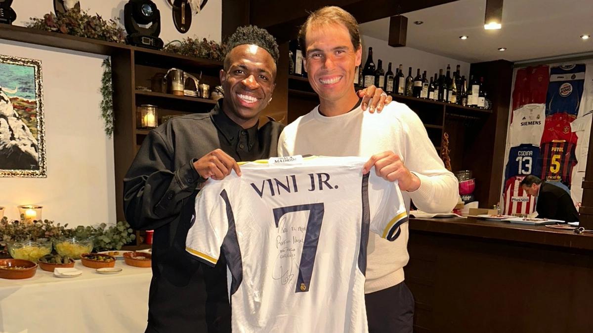 Vinicius Jr and Rafael Nadal