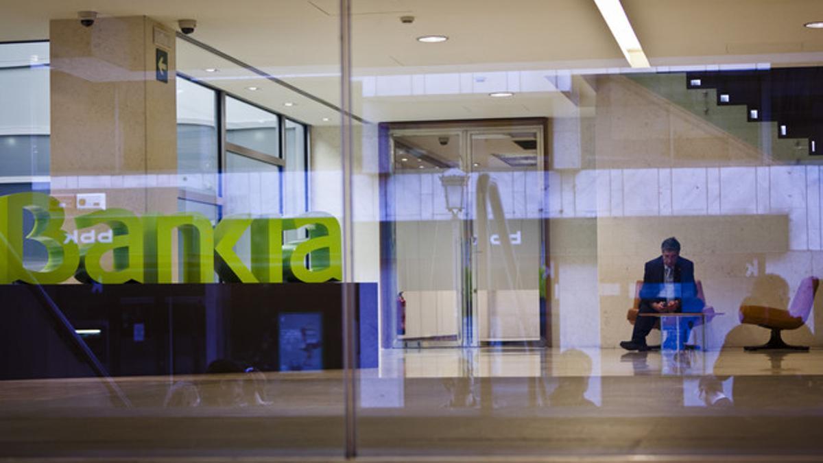 Oficina de Bankia en Valencia, el miércoles.