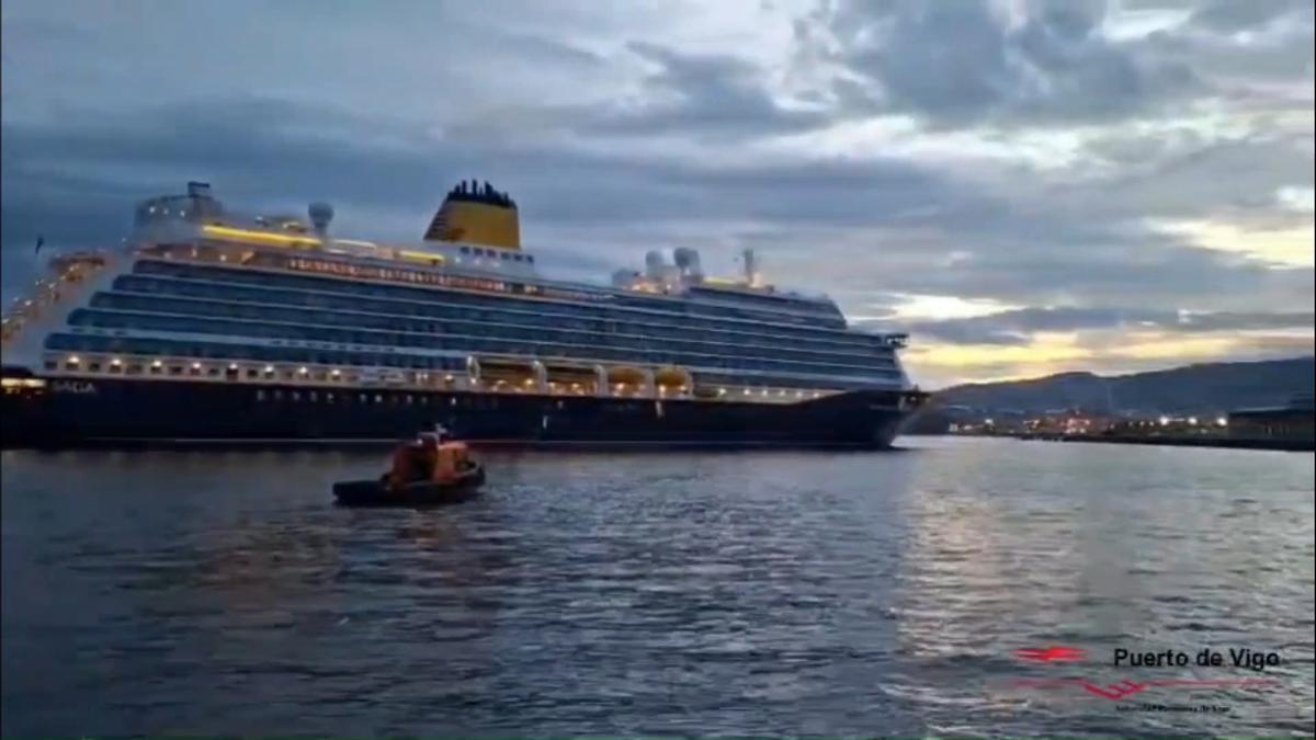 Llegada a Vigo del crucero «Spirit of Discovery»