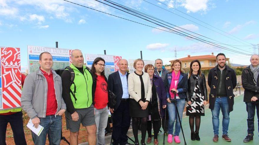 Un doble carril para bicis y peatones une ya Castellón y Almassora