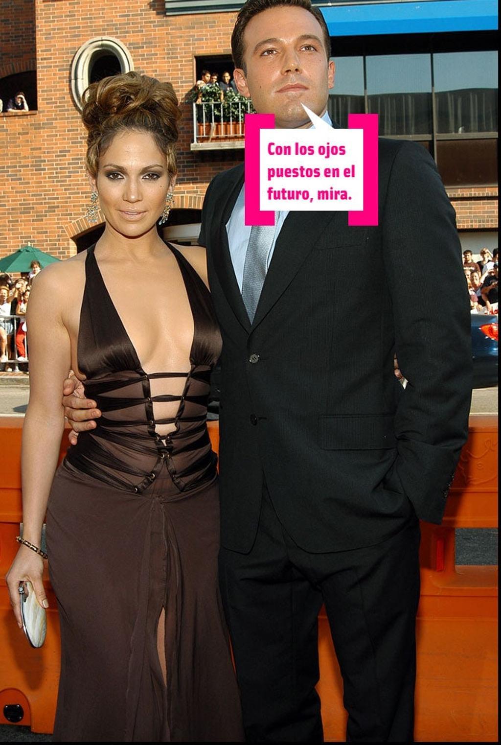 Jennifer Lopez y Ben Affleck en la première de la película 'Gigli'