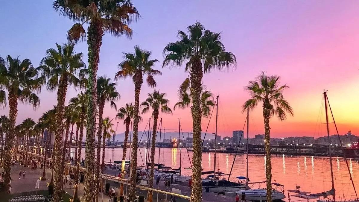 Vista de Muelle 1, en Málaga
