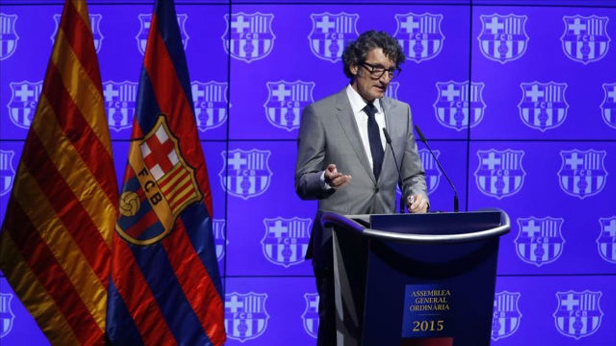 Jordi Monés, directivo del Barça y comisionado el Barça Innovation Hub, el día que presentaba el proyecto FCB Universitas
