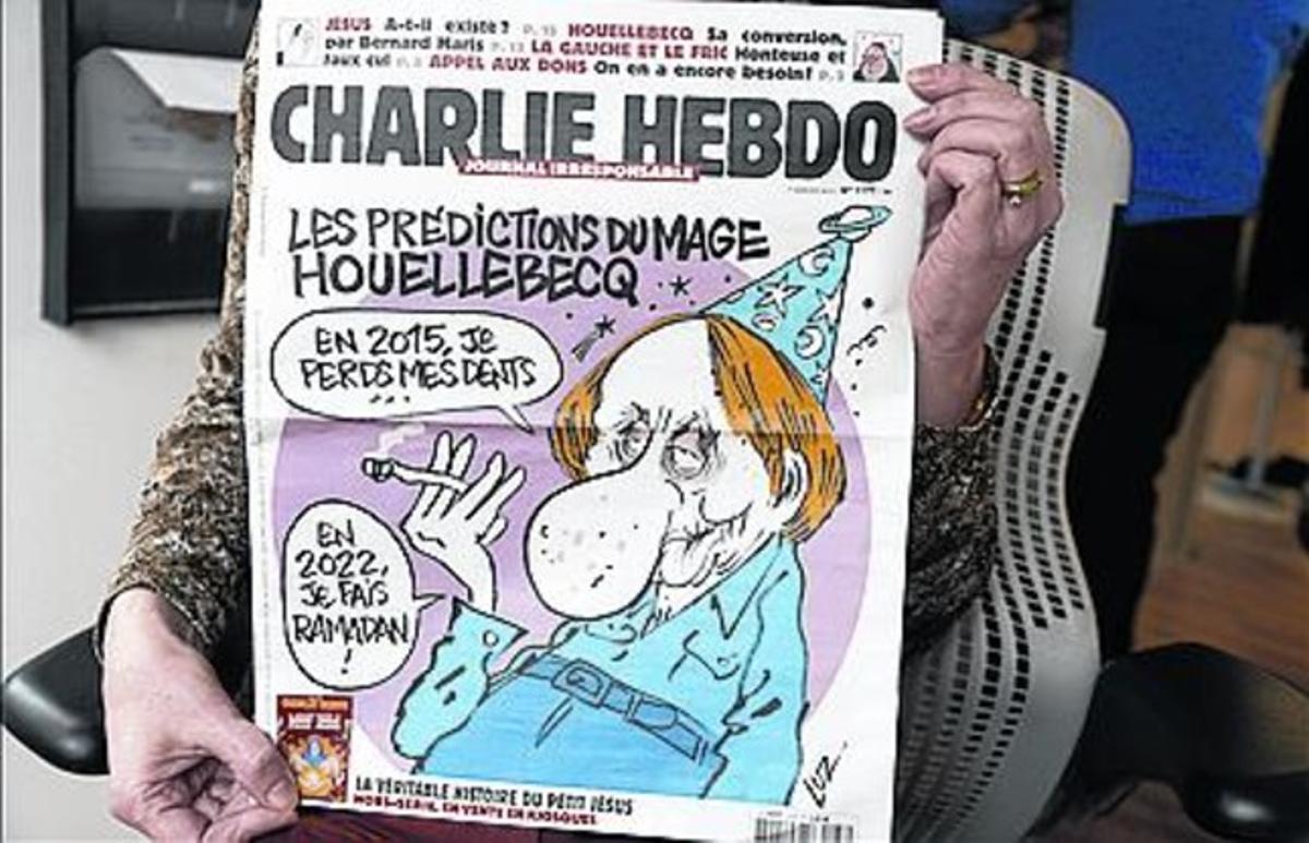 Houellebecq, en l’última portada de la revista.