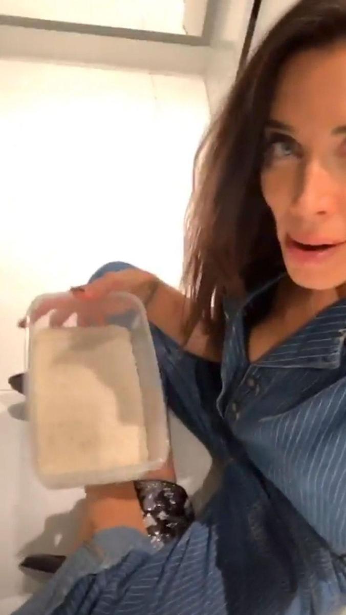 Pilar Rubio mete el móvil en arroz