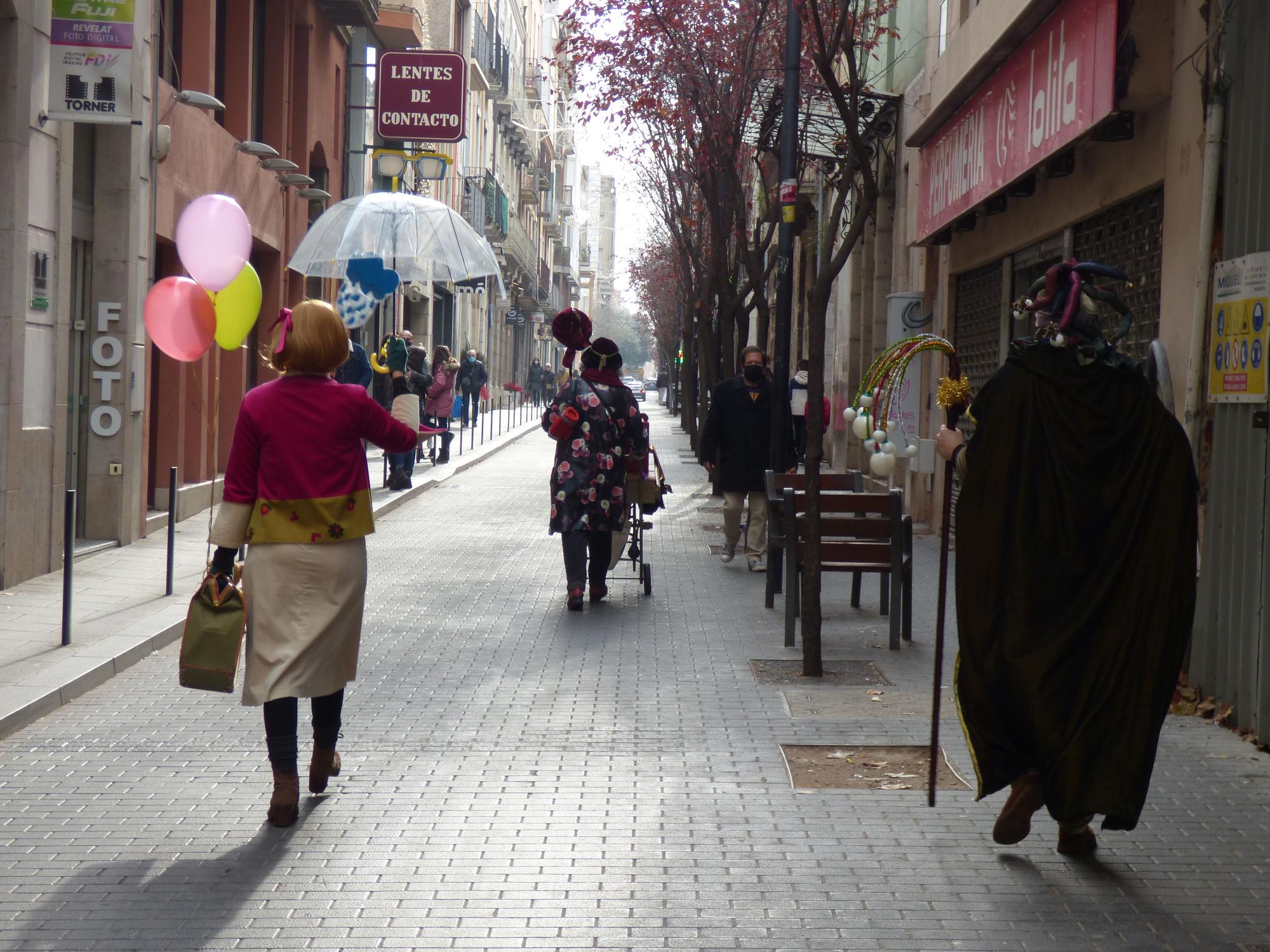 En Fumera es deixa veure per Figueres acompanyat de la Nadalina i la Bel