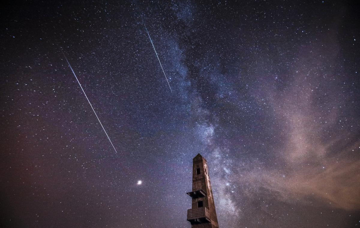 Imagen de archivo de las Perseidas en la finca de Son Real