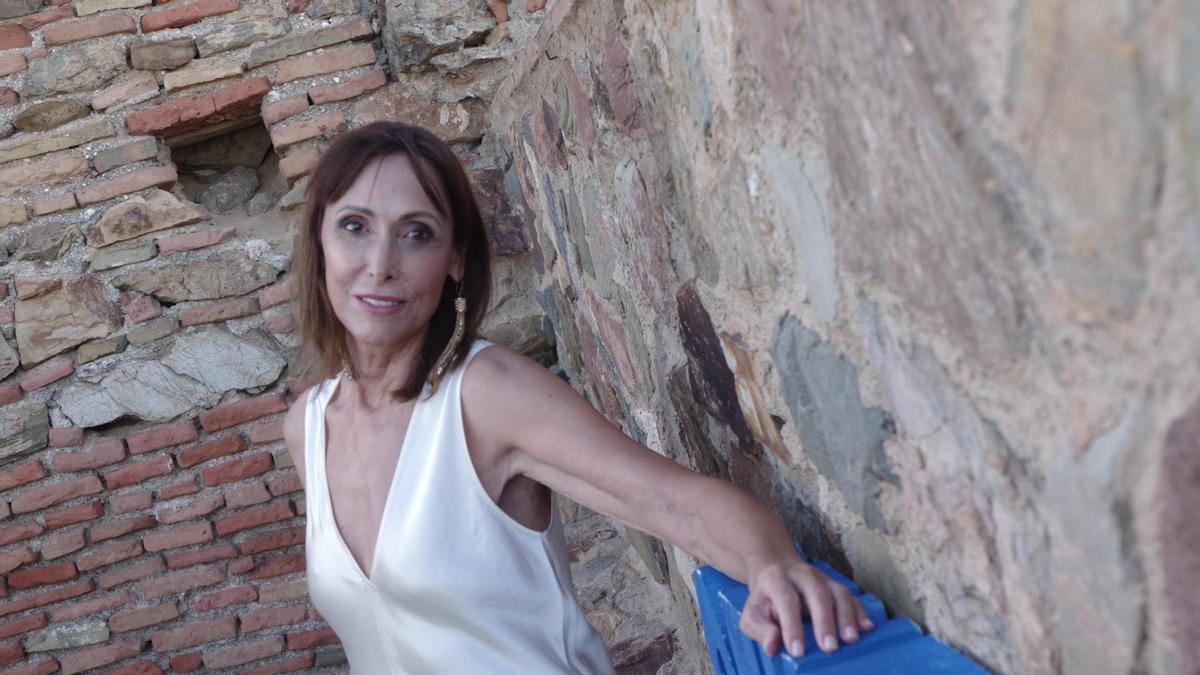 María Barranco, momentos antes de comenzar el acto