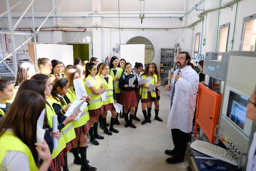 Alumnas de la ESO conocen la Ingeniería Civil