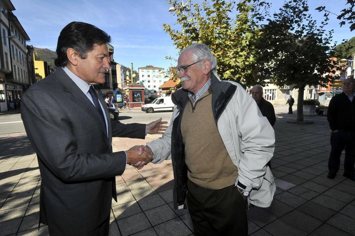 Funeral de Nicanor López Burgos en Mieres