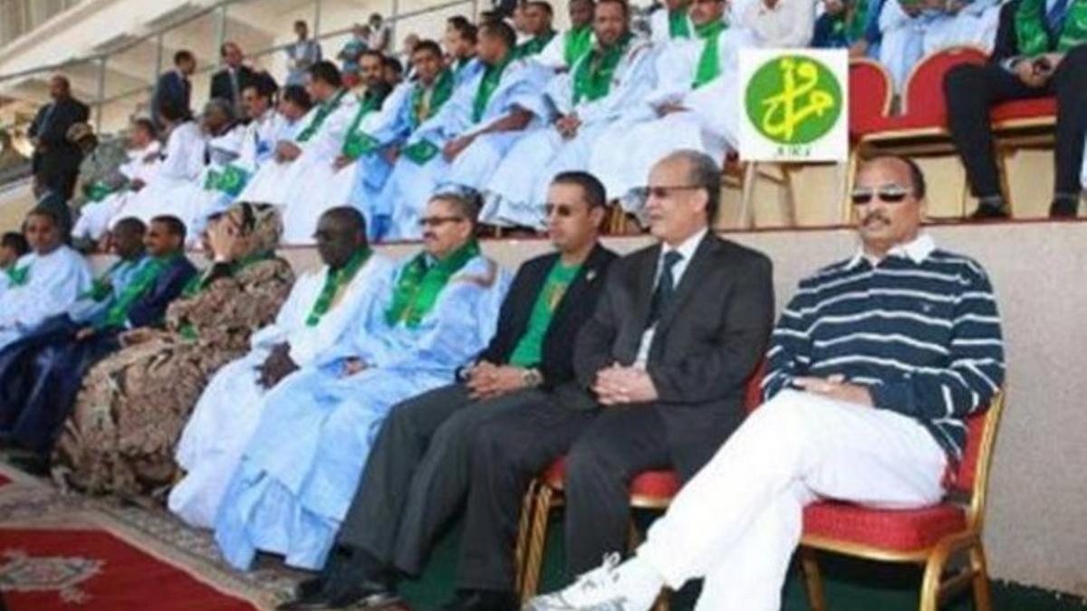 El presidente de la República de Mauritania, durante el encuentro