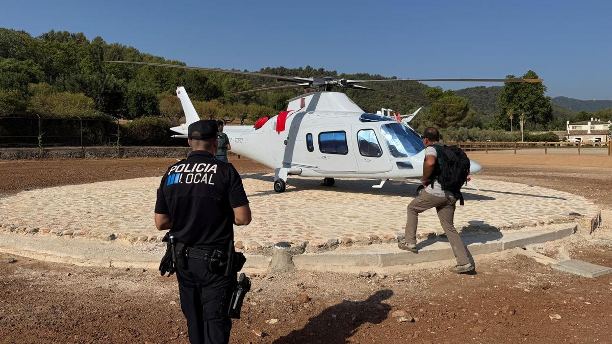 Helipuerto en la finca