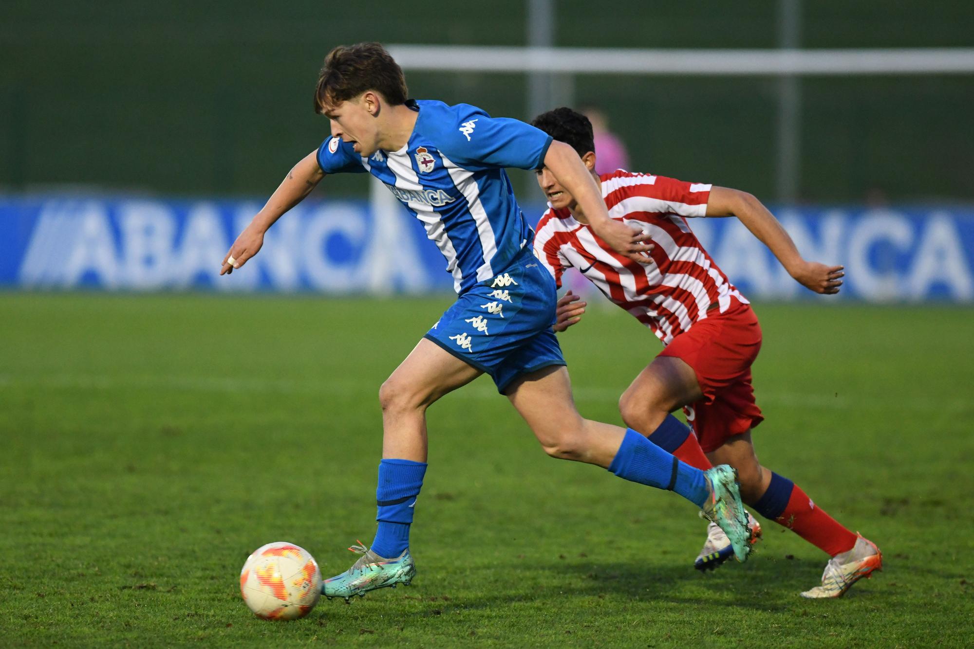 El Dépor juvenil asombra en la Copa del Rey remontando dos goles al Atlético